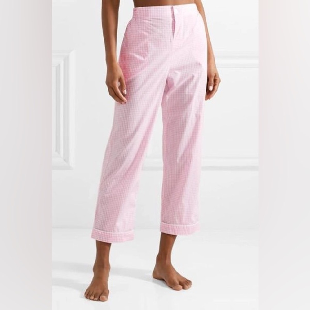 Sleepy jones pink gingham sleep lounge pants
